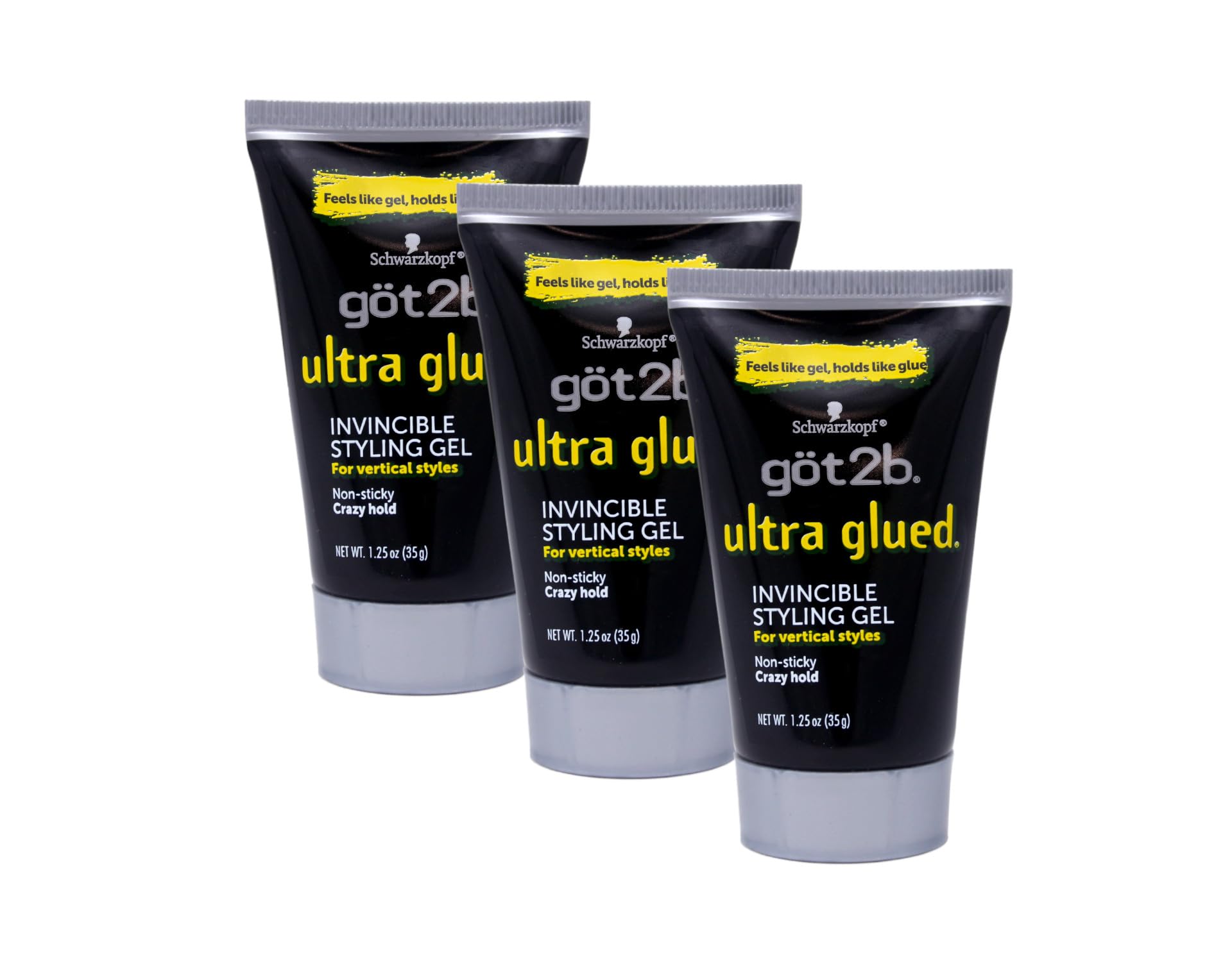 Amazon.com : (3Pack) [GOT 2B] ULTRA GLUED INVINCIBLE STYLING GEL